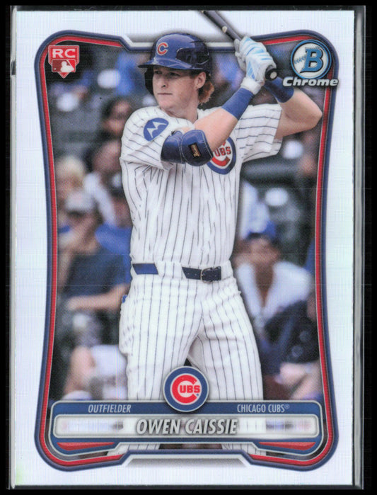 Owen Caissie RC Red Rookie Logo
