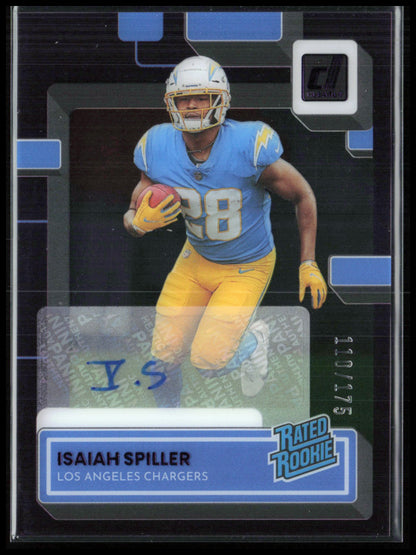 Isaiah Spiller RC Auto /175 Clearly Donruss