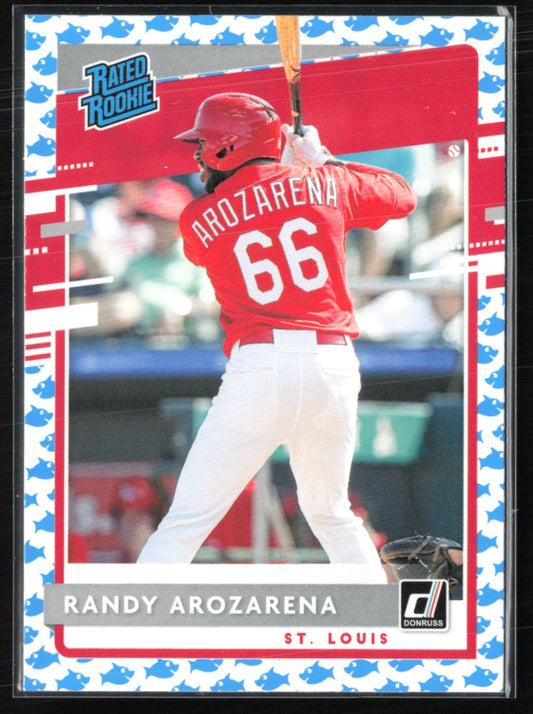 Randy Arozarena RC Fish Emoji Rated Rookie