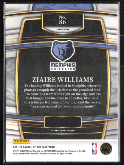 Ziaire Williams RC Blue Shimmer