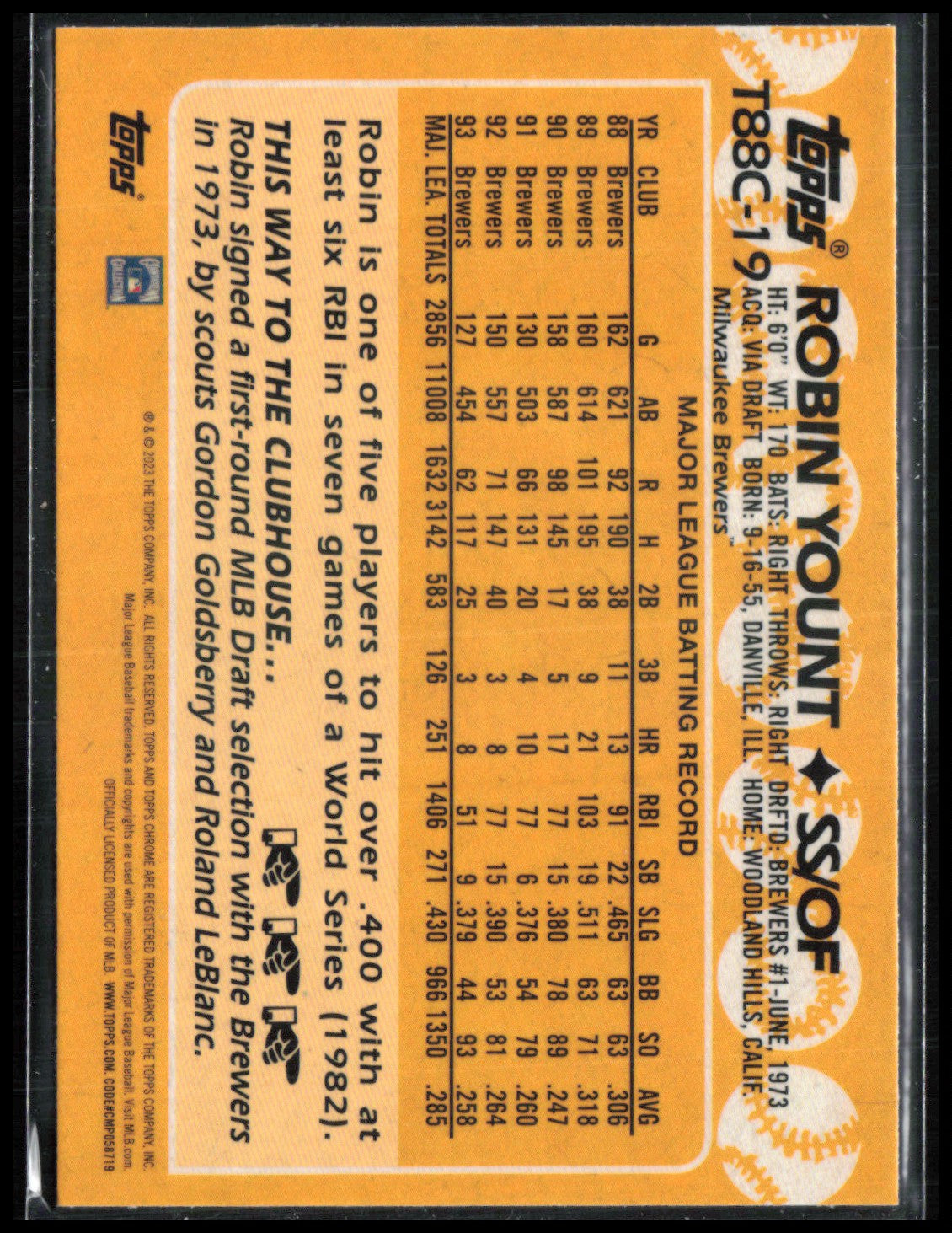 Robin Yount Mojo