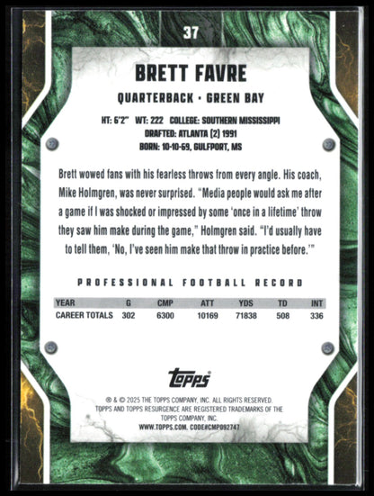 Brett Favre Yellow Wave /225