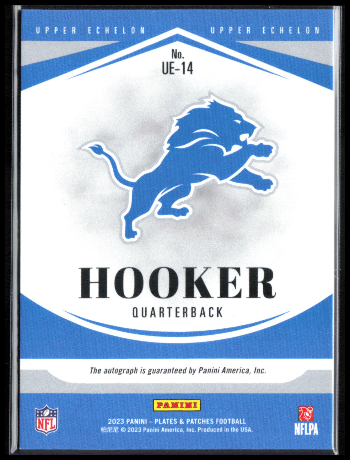 Hendon Hooker RC Auto /75 2023 Plates & Patches