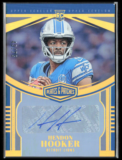 Hendon Hooker RC Auto /75 2023 Plates & Patches