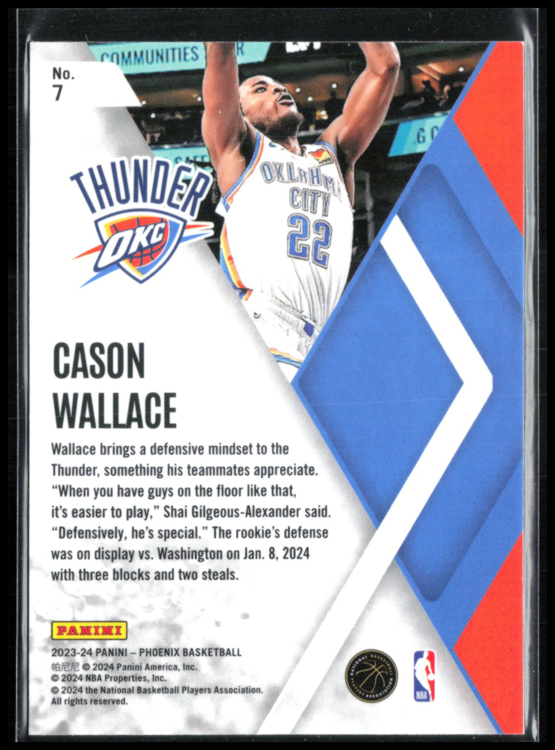 Cason Wallace RC Teal Velocity