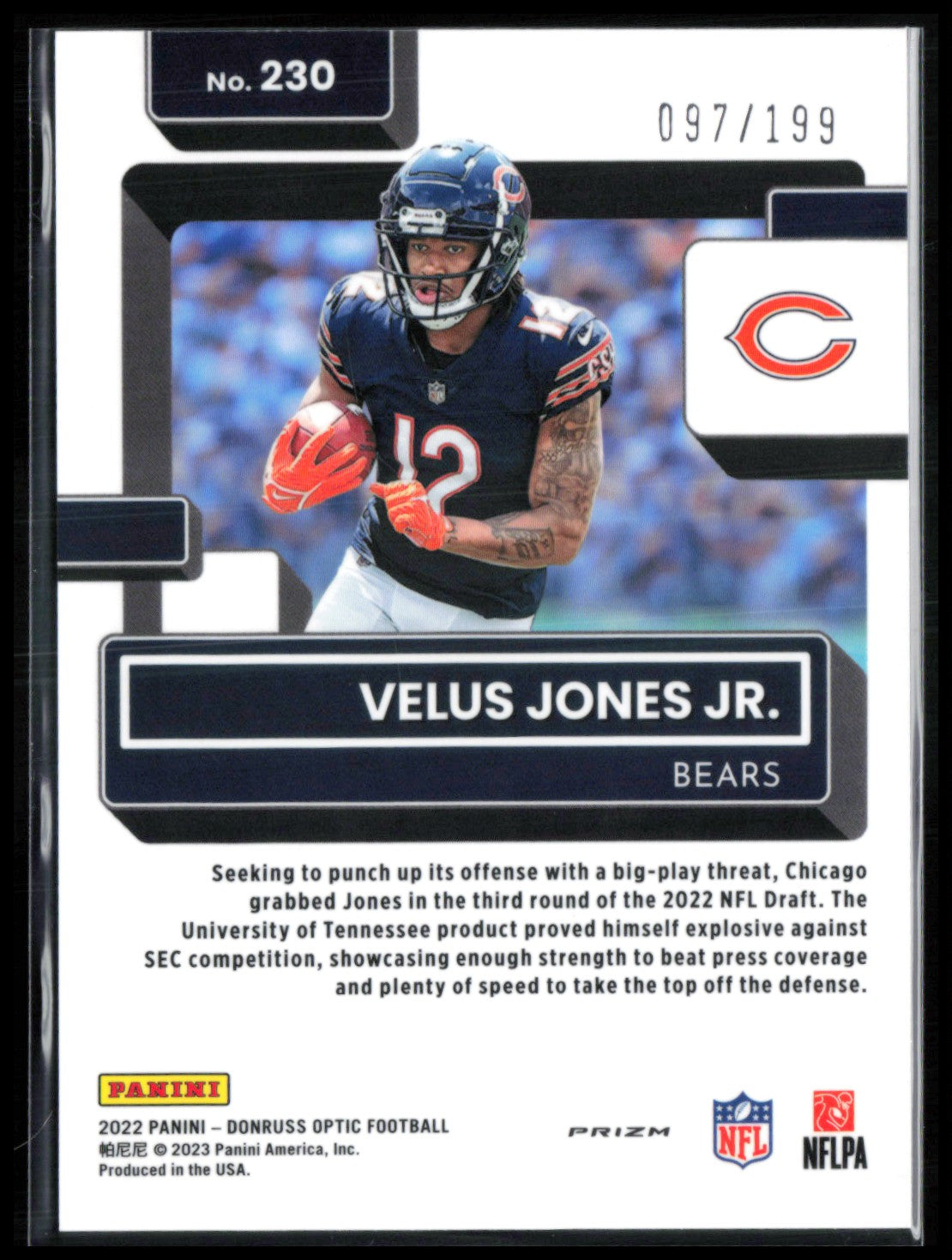 Velus Jones Jr. RC Orange /199