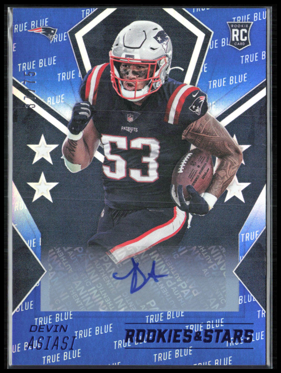 Devin Asiasi RC Auto True Blue /75