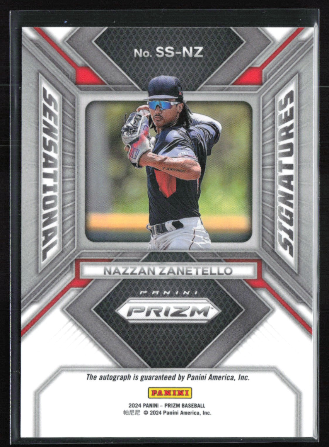 2024 Panini Prizm Sensational Signatures SS-NZ Nazzan Zanetello