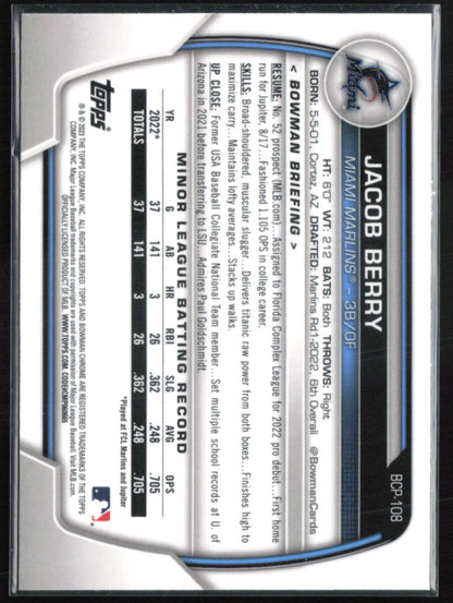 Jacob Berry 1s Bowman