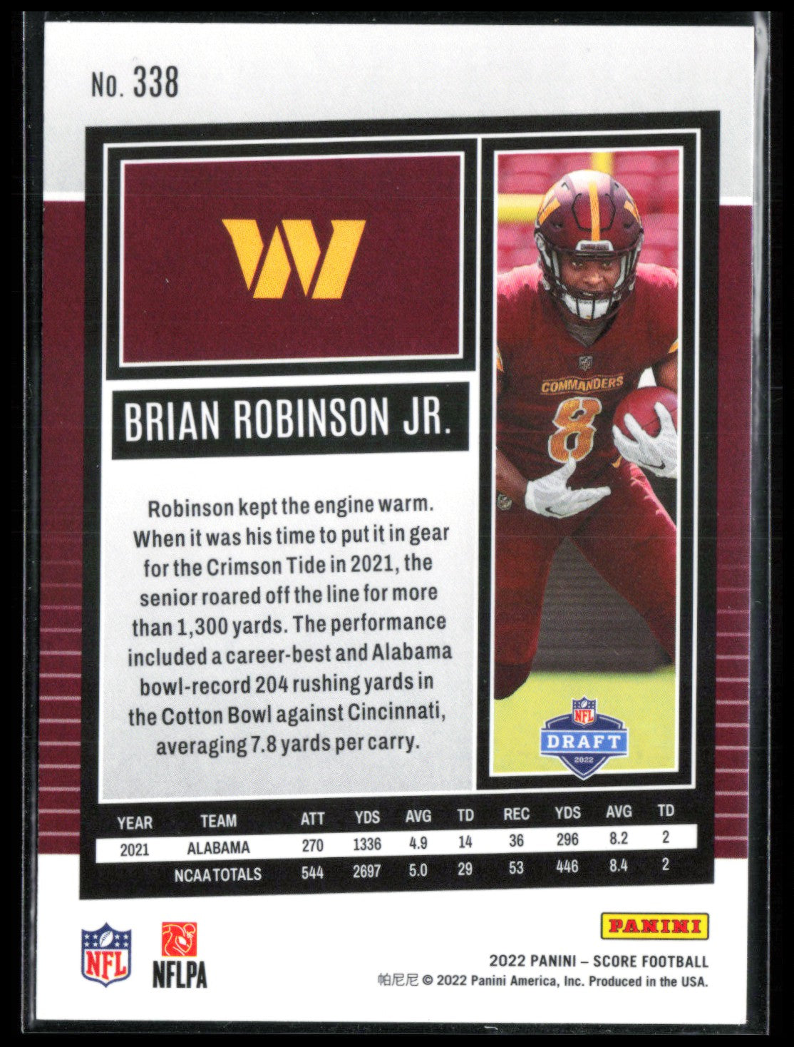 Brian Robinson Jr. RC