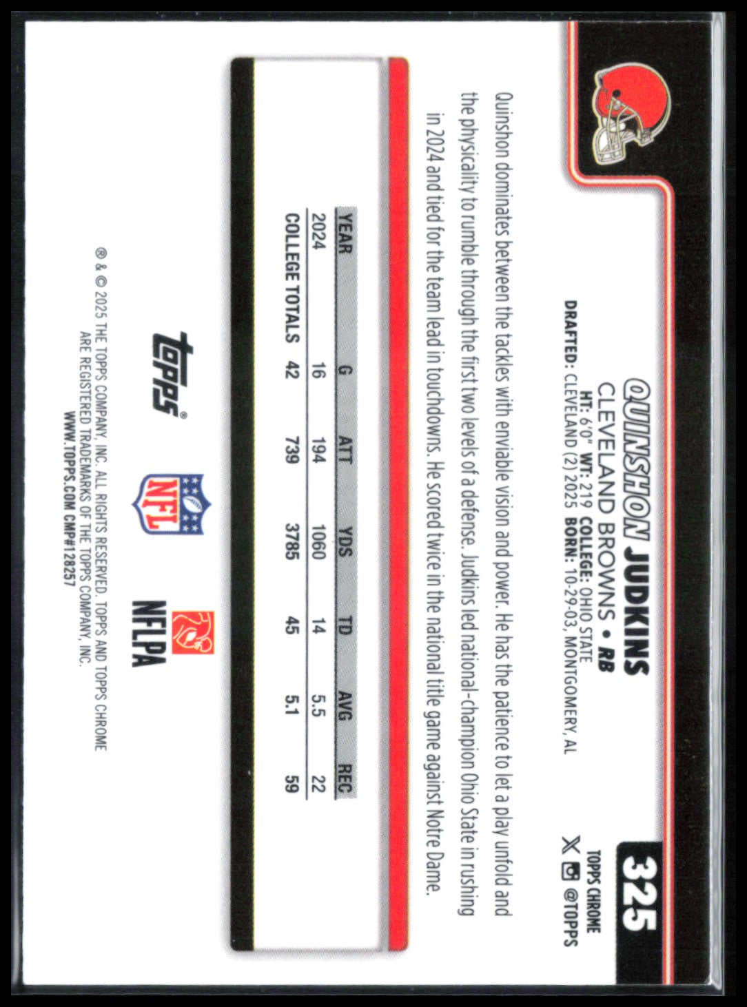 Quinshon Judkins RC