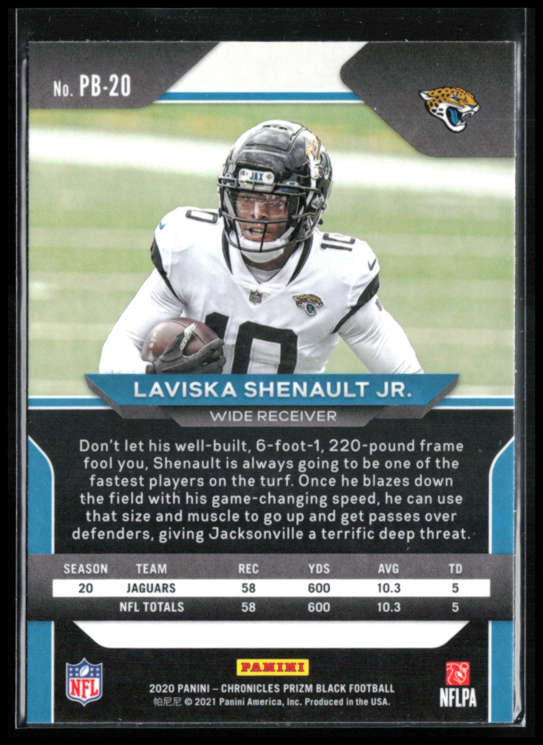 Laviska Shenault Jr. RC Prizm Black