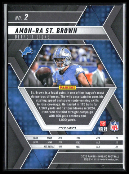 Amon-Ra St. Brown Mosaic Prizm
