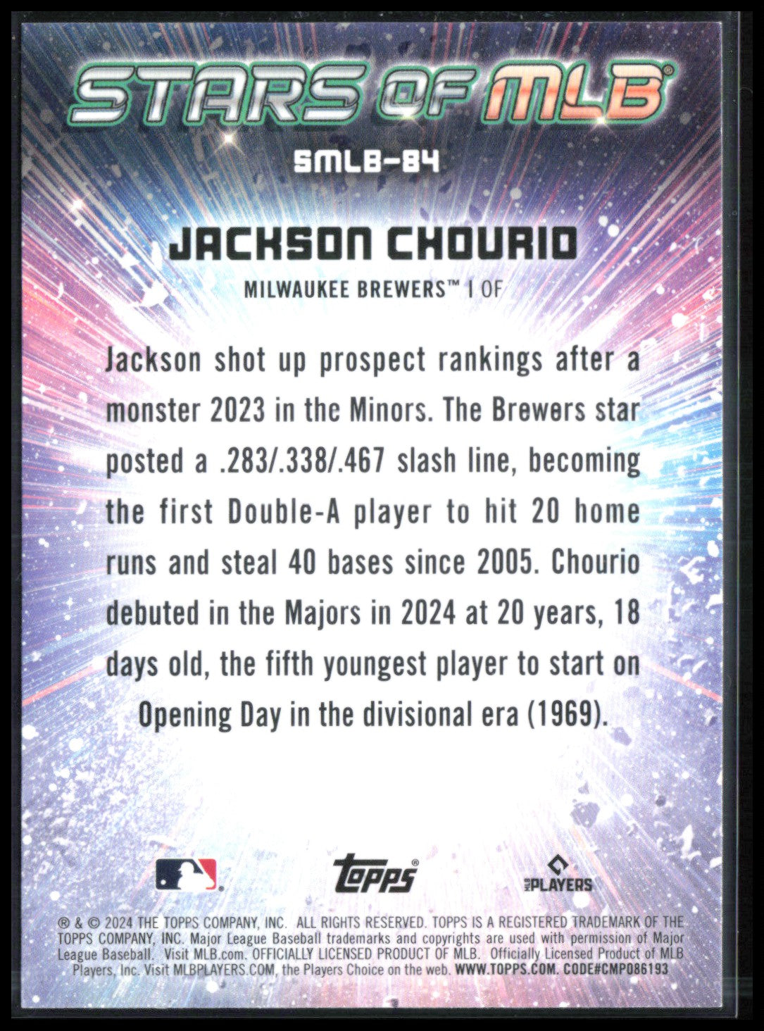Jackson Chourio RC
