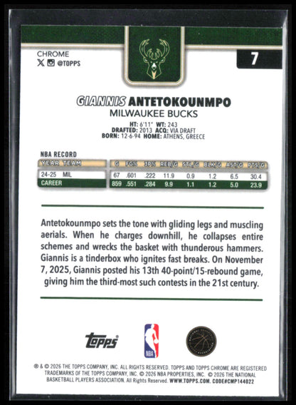 Giannis Antetokounmpo X-Fractor