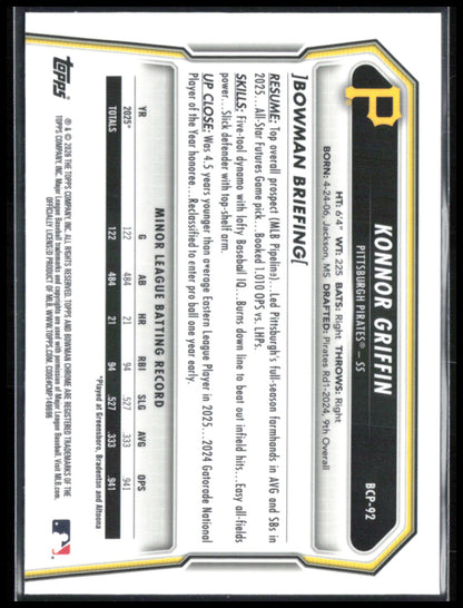 Konnor Griffin Prospects Mojo