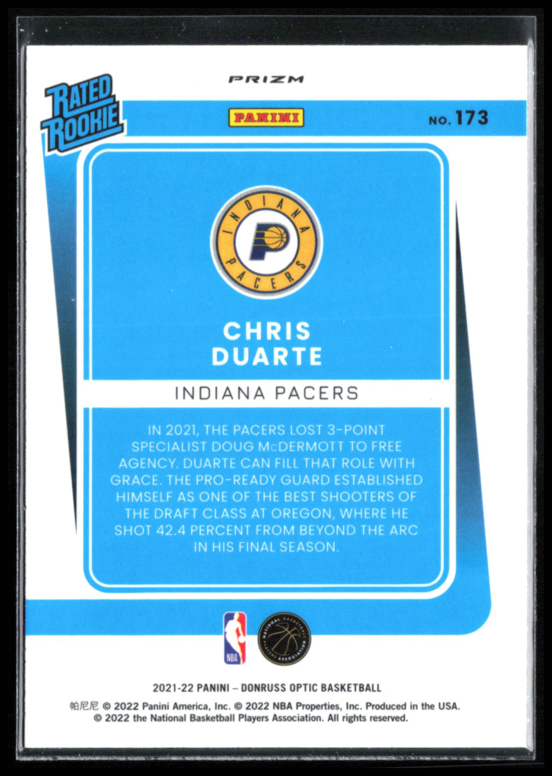 Chris Duarte RC Holo