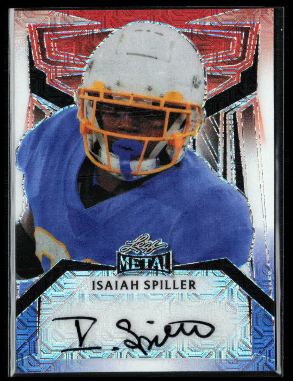 Isaiah Spiller 1/1 Auto 2023 Leaf Metal