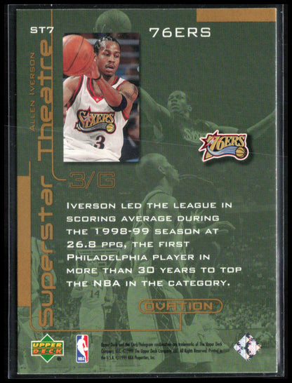 Allen Iverson 1999 UD Ovation Superstar Theater