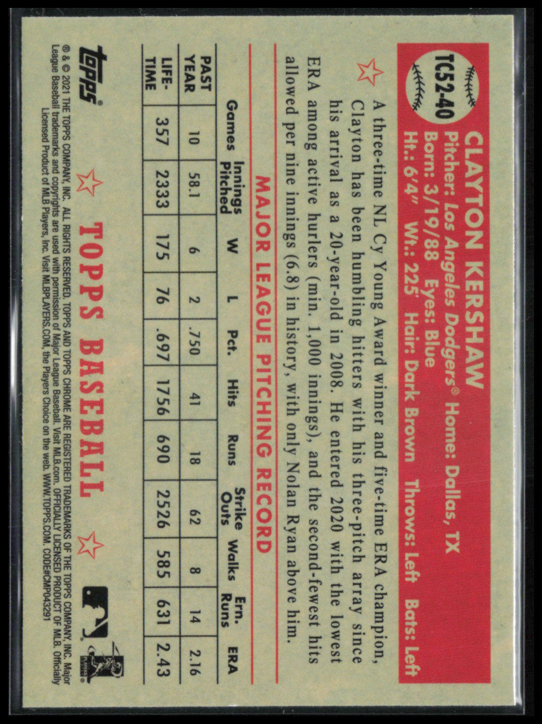 Clayton Kershaw Redux