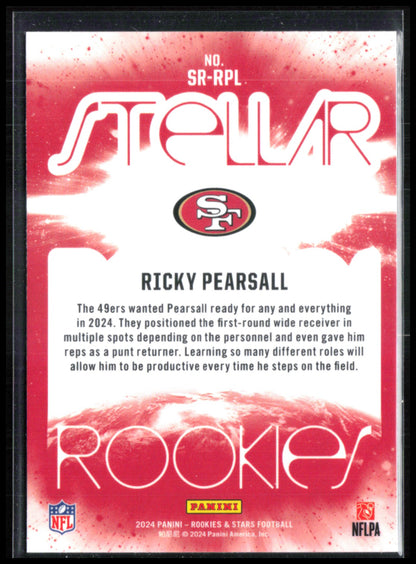 Ricky Pearsall RC Stellar Rookies Holo