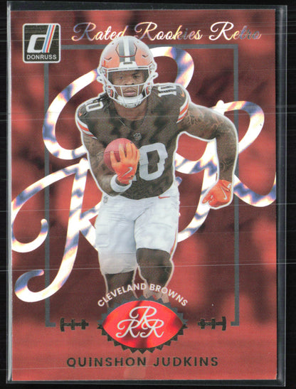 Quinshon Judkins RC Rated Rookies Retro