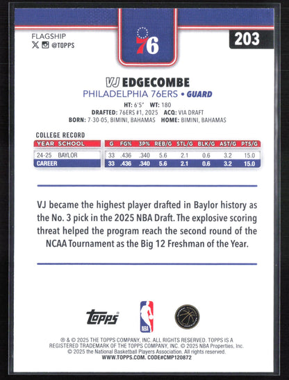 VJ Edgecombe RC