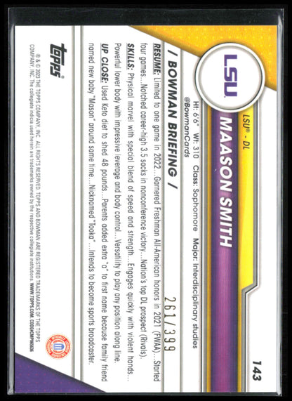 Maason Smith Purple Refractor /399
