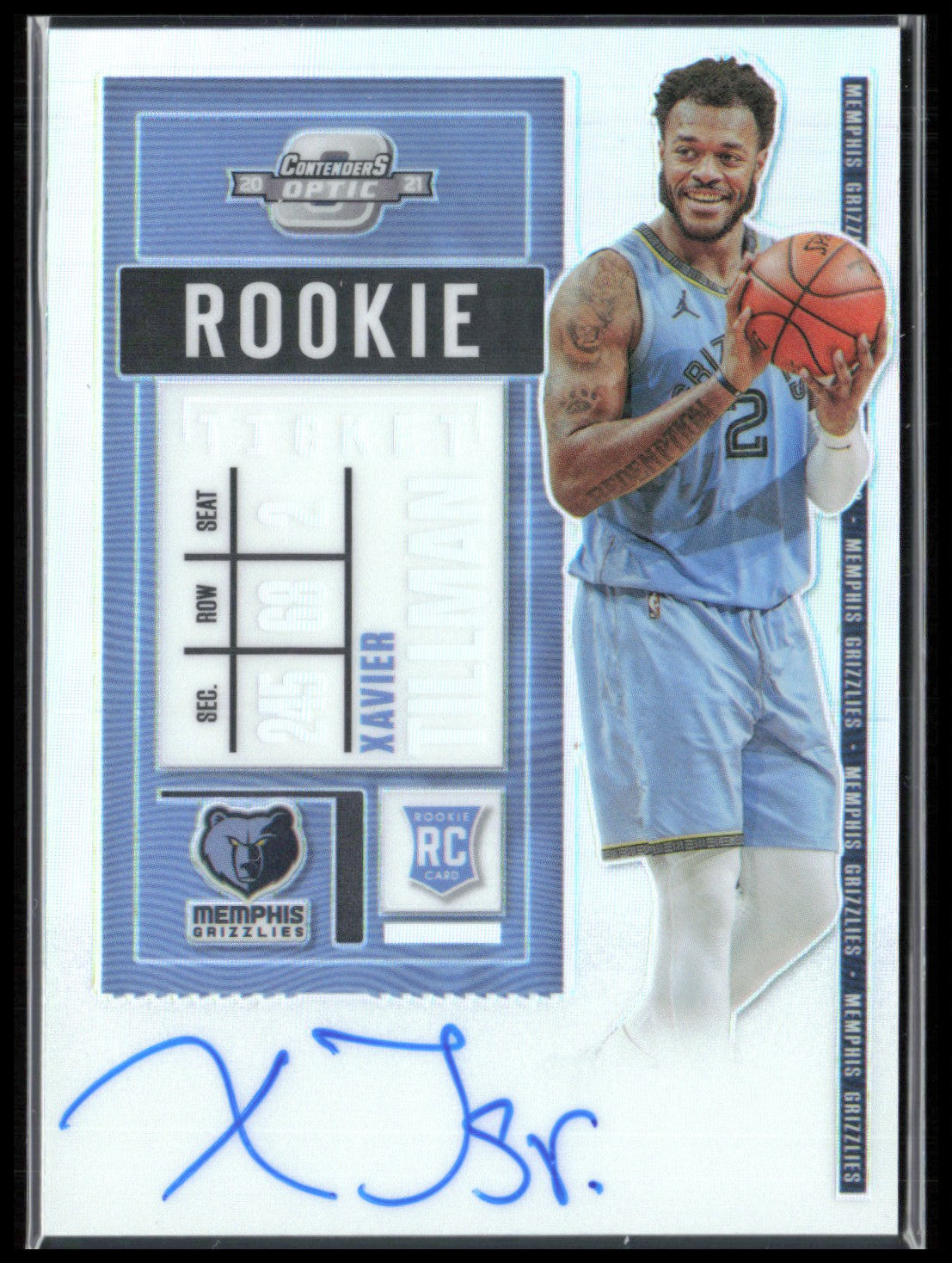 Xavier Tillman RC Auto Rookie Ticket holo