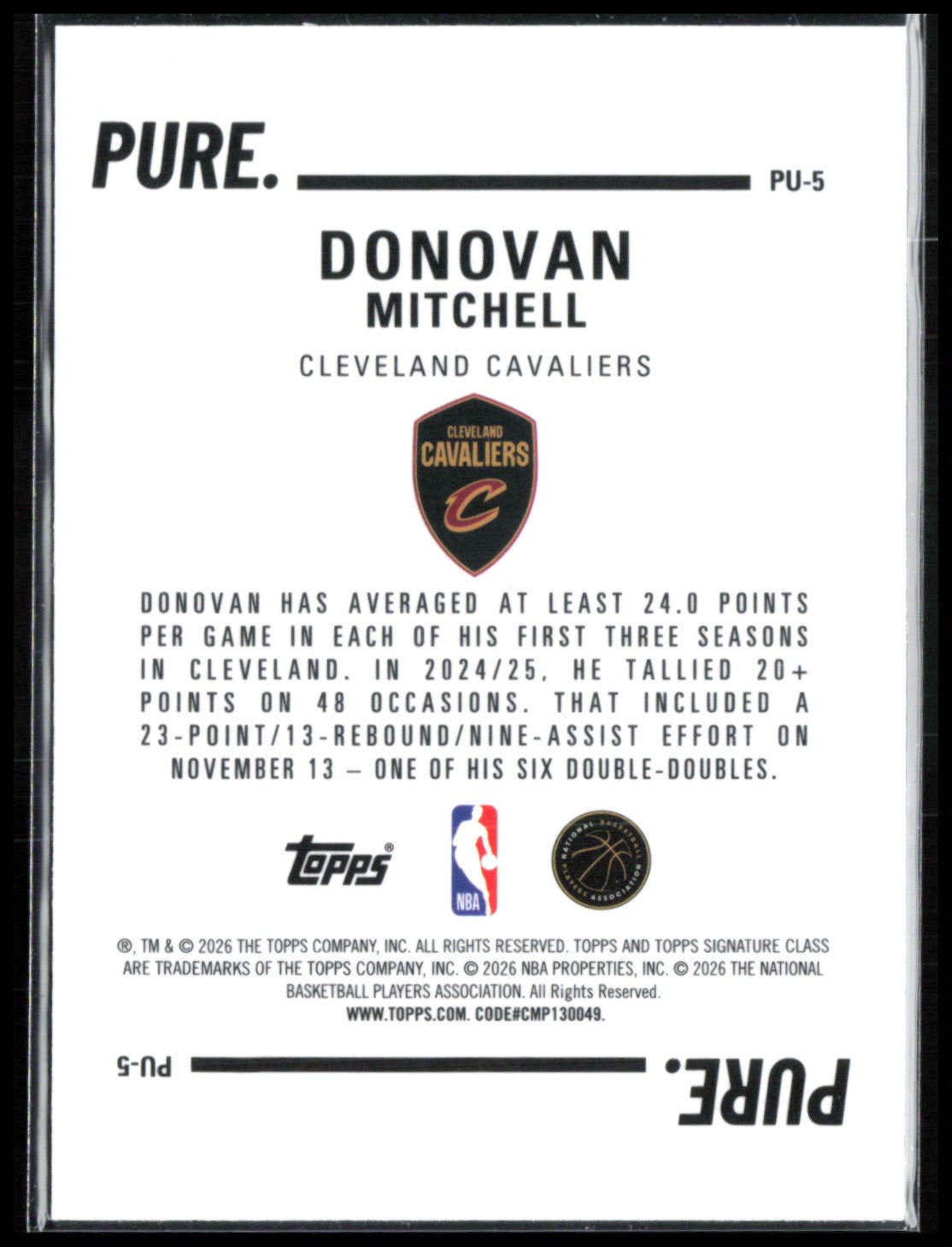Donovan Mitchell Pure.