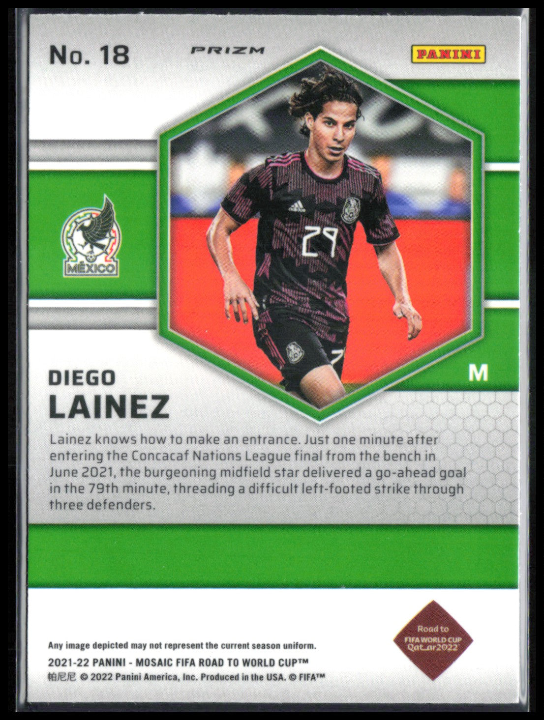Diego Lainez Orange Mosaic