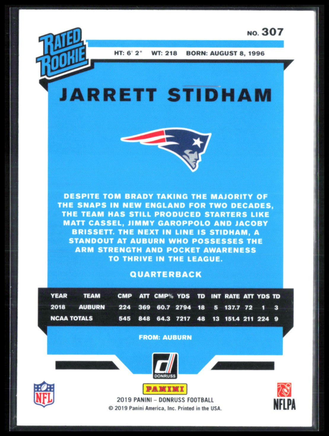 Jarrett Stidham RC