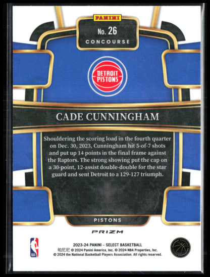 Cade Cunningham Orange Flash