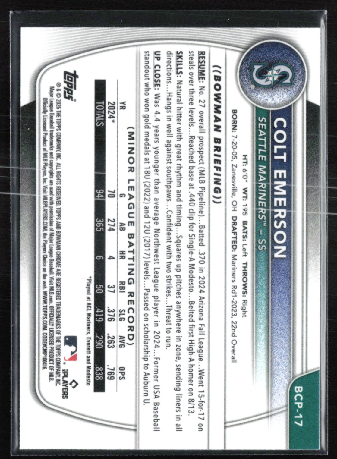 Colt Emerson Reptilian Prospects