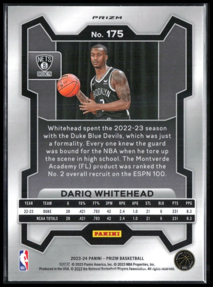 Dariq Whitehead RC Pink Ice