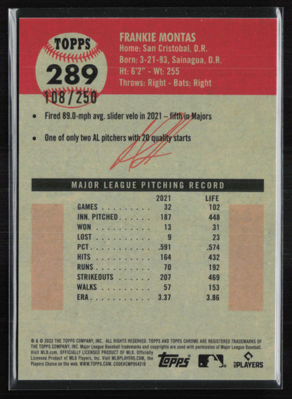 Frankie Montas Yellow Raywave /250