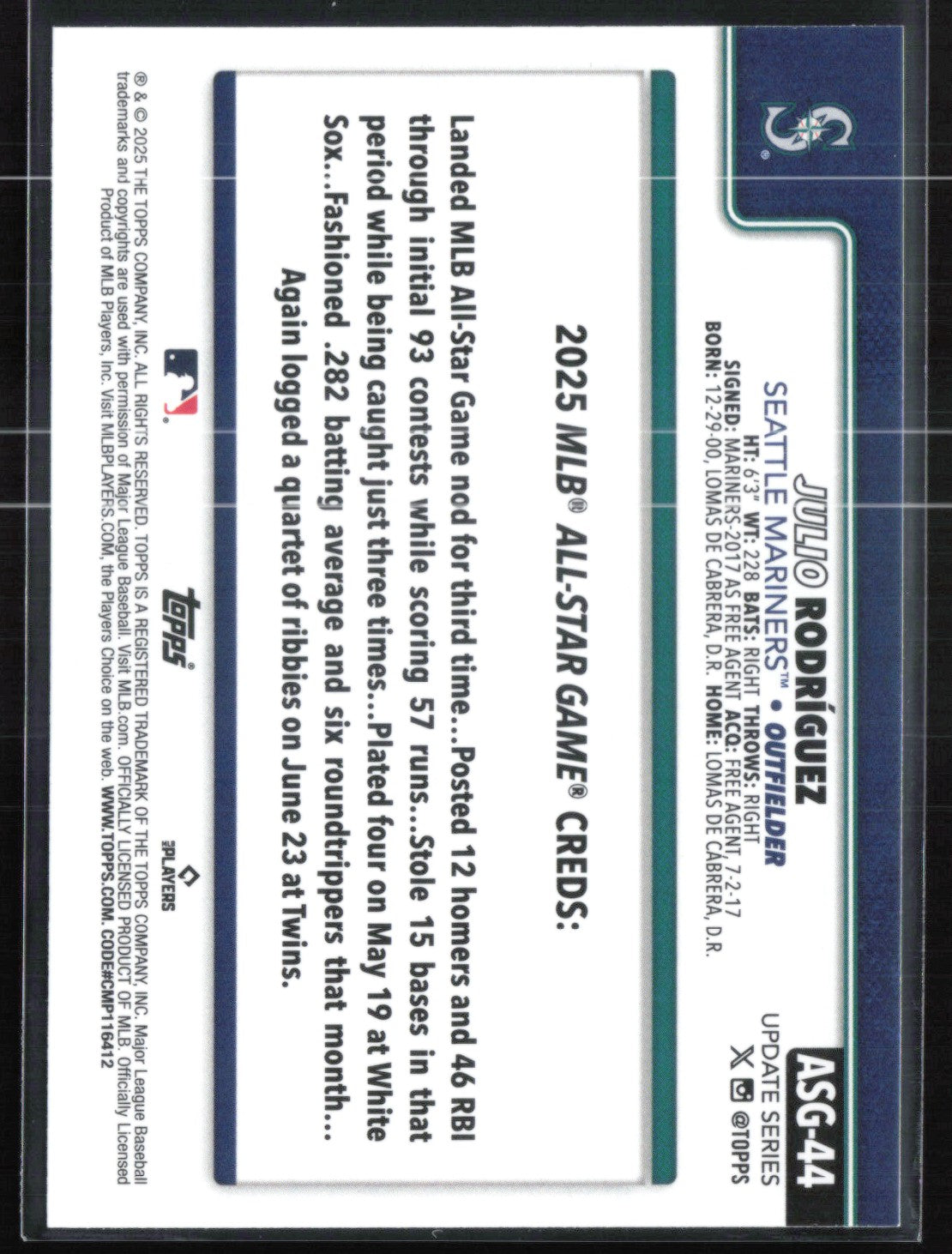 Julio Rodriguez Foil