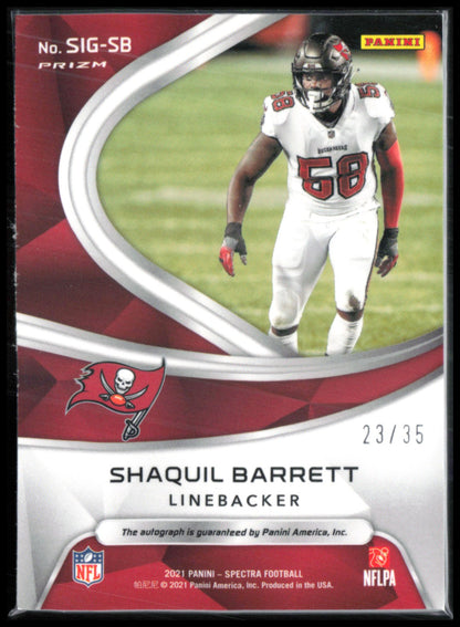 Shaquil Barrett Auto /35 2021 Spectra