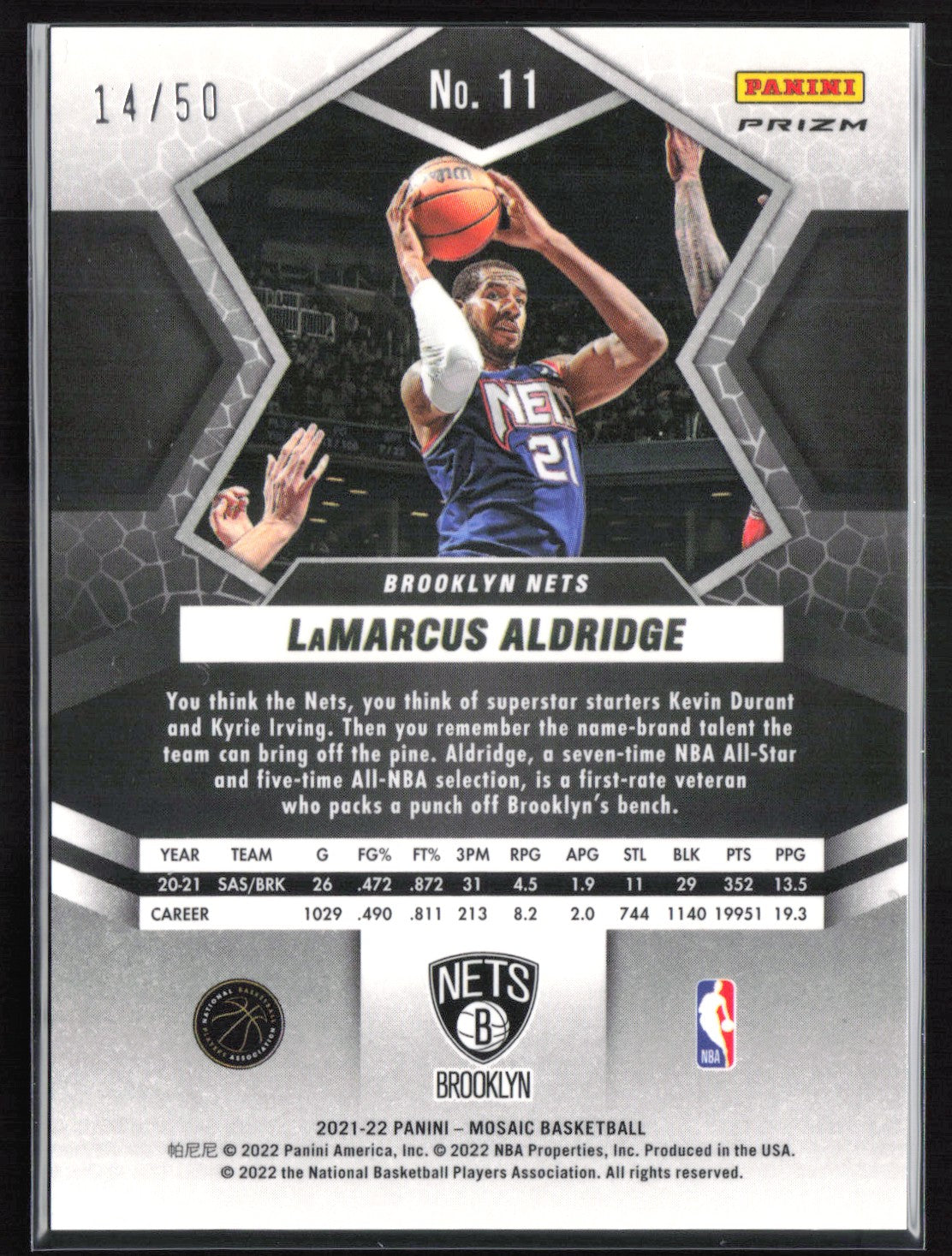 LaMarcus Aldridge Purple Fast Break /50