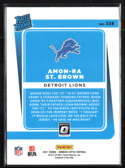 Amon-Ra St. Brown RC Optic Rated Rookie
