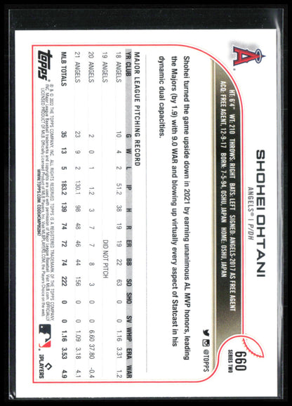 Shohei Ohtani 2022 Topps