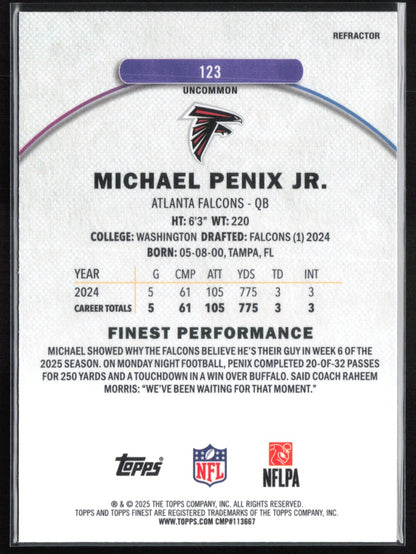 Michael Penix Jr Refractor