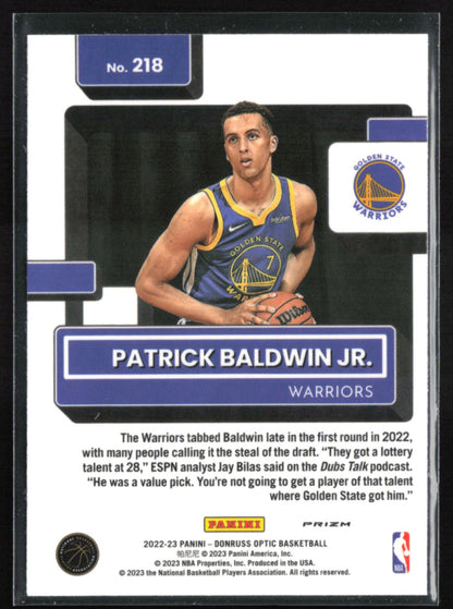 Patrick Baldwin Jr. RC Red Wave