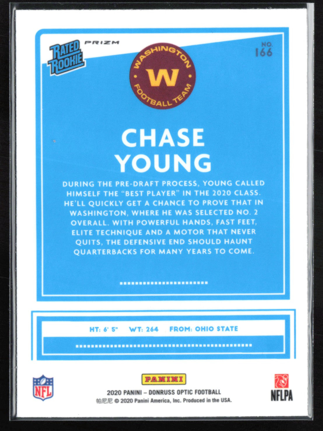 Chase Young RC Holo Optic Rated Rookie