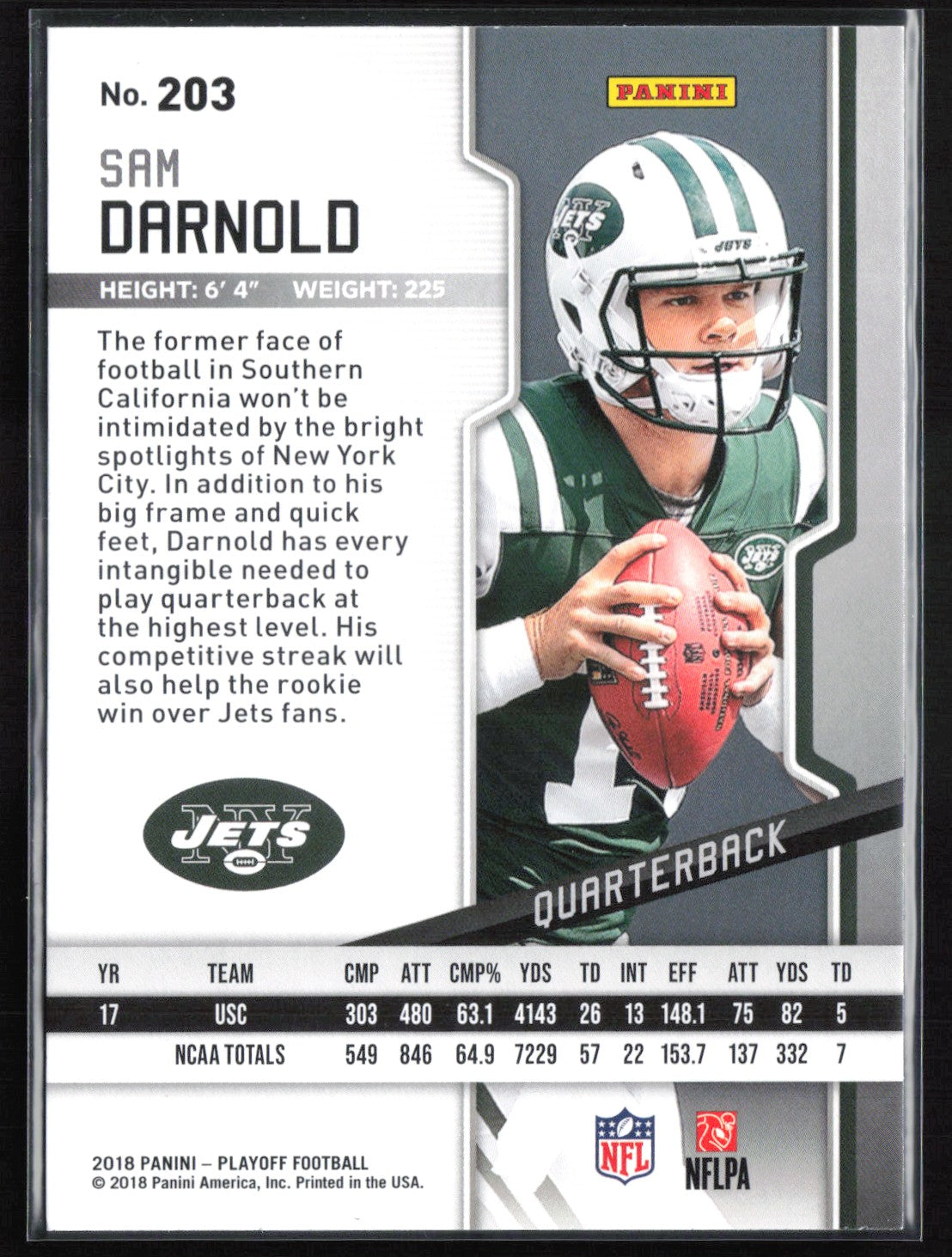 Sam Darnold RC 2018 Playoff