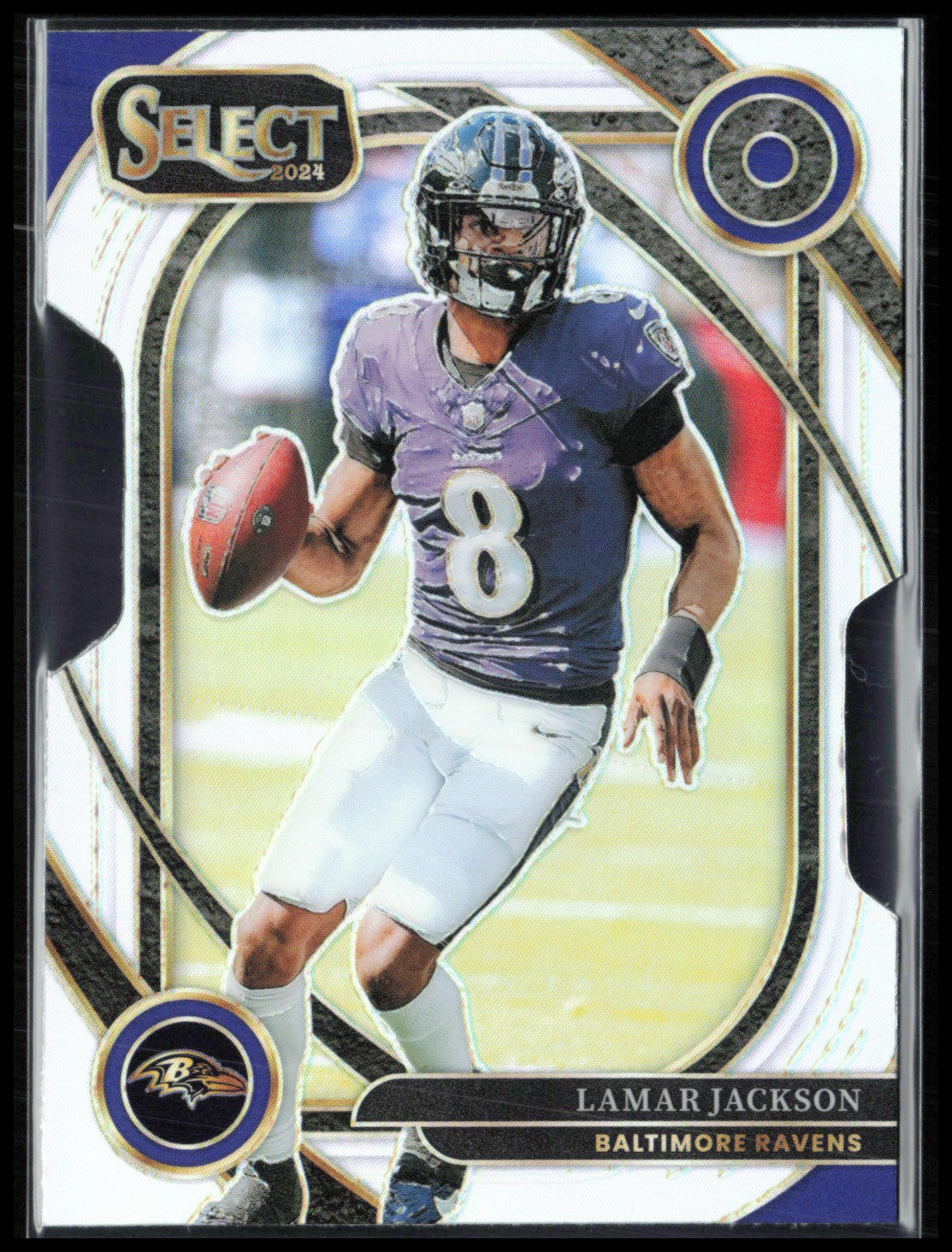 Lamar Jackson Silver DIe-Cut