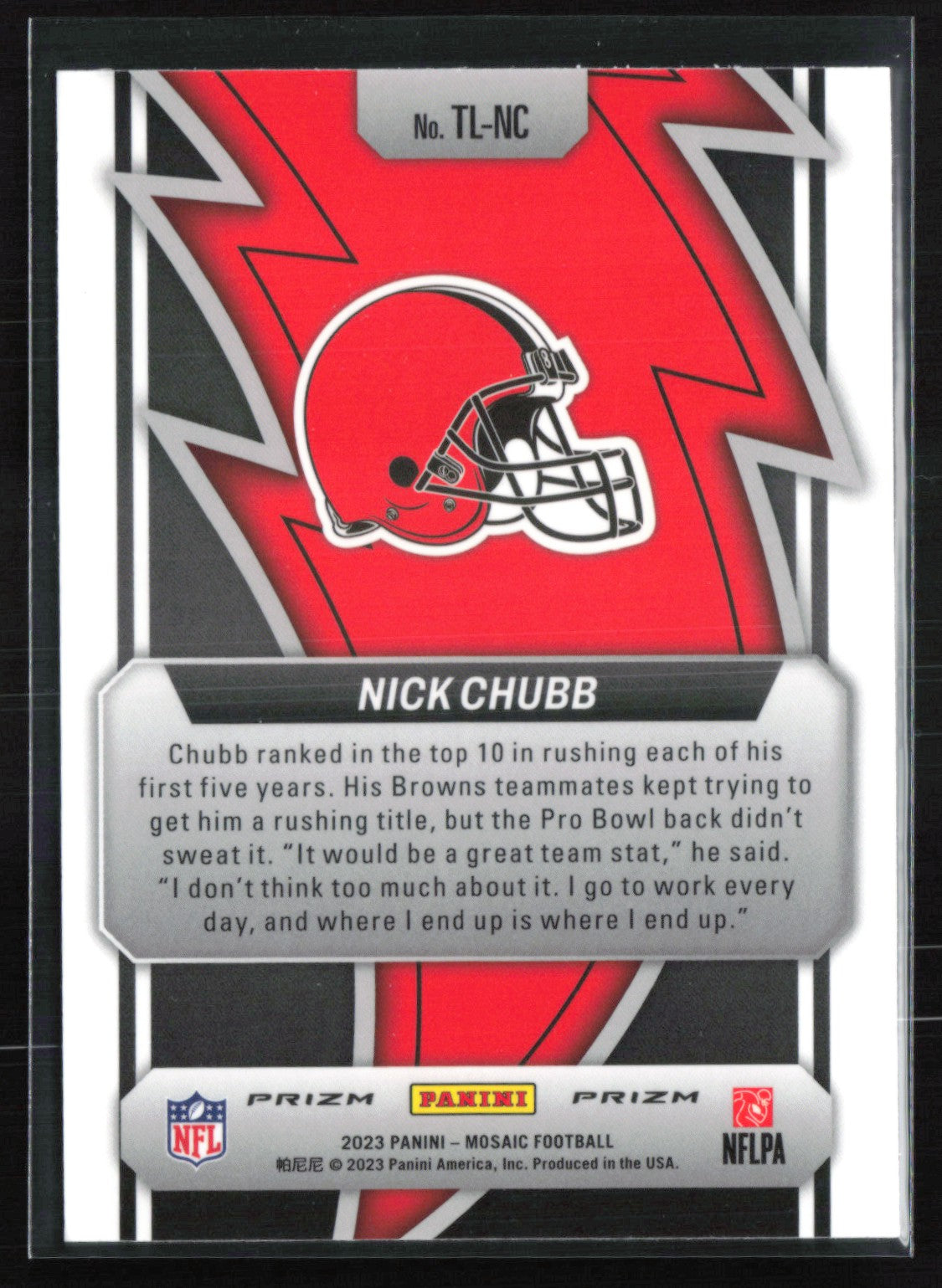Nick Chubb Mosaic Prizm