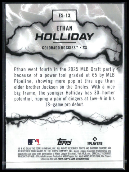 Ethan Holliday Prospects Electric Sluggers