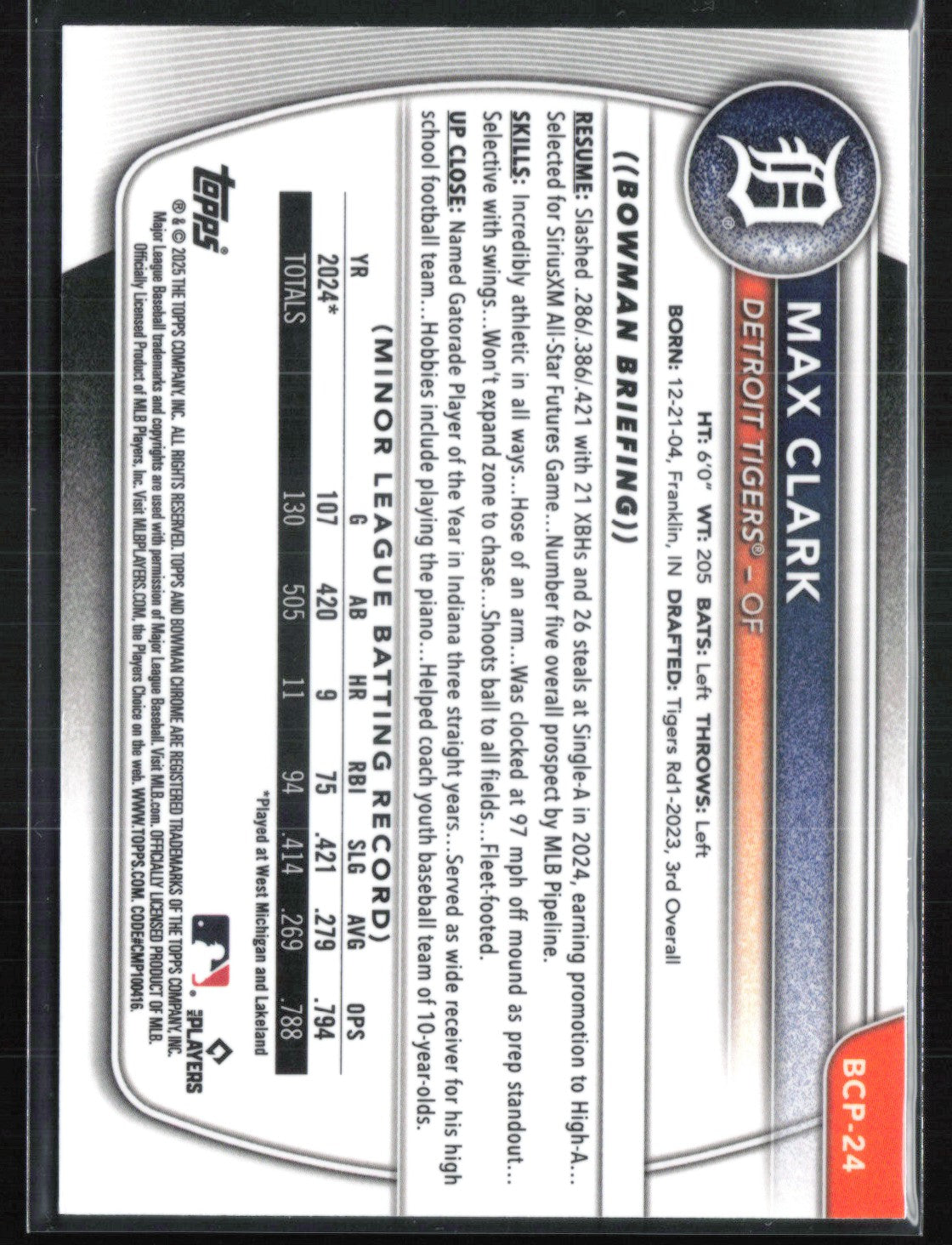 Max Clark Prospects