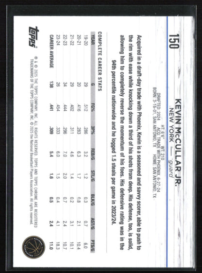 Kevin McCullar Jr. RC